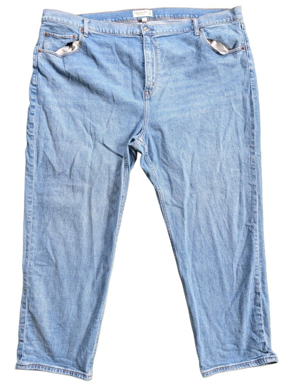 Abercrombie Womens Curve Love Ultra High Rise Ankle Straight Leg Jeans 37/24R